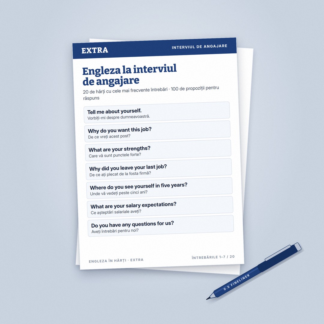 Engleza la interviul de angajare